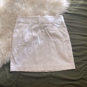 Banana Republic White Mini Skirt